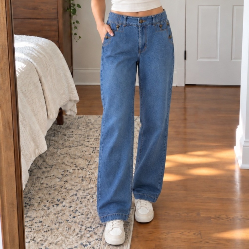 Lauren Ralph Lauren Jeans Womens 8 Straight Leg Classic Fit Preppy Coastal